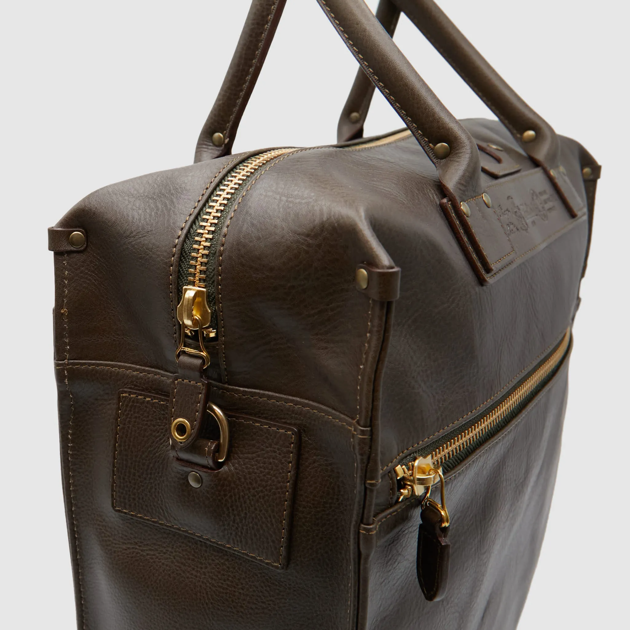 Felisi Leather Double Carrying Briefcase