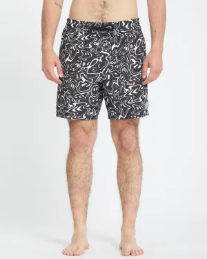 Filip Rygalski Smile Trunk 17" Boardshort - BLACK