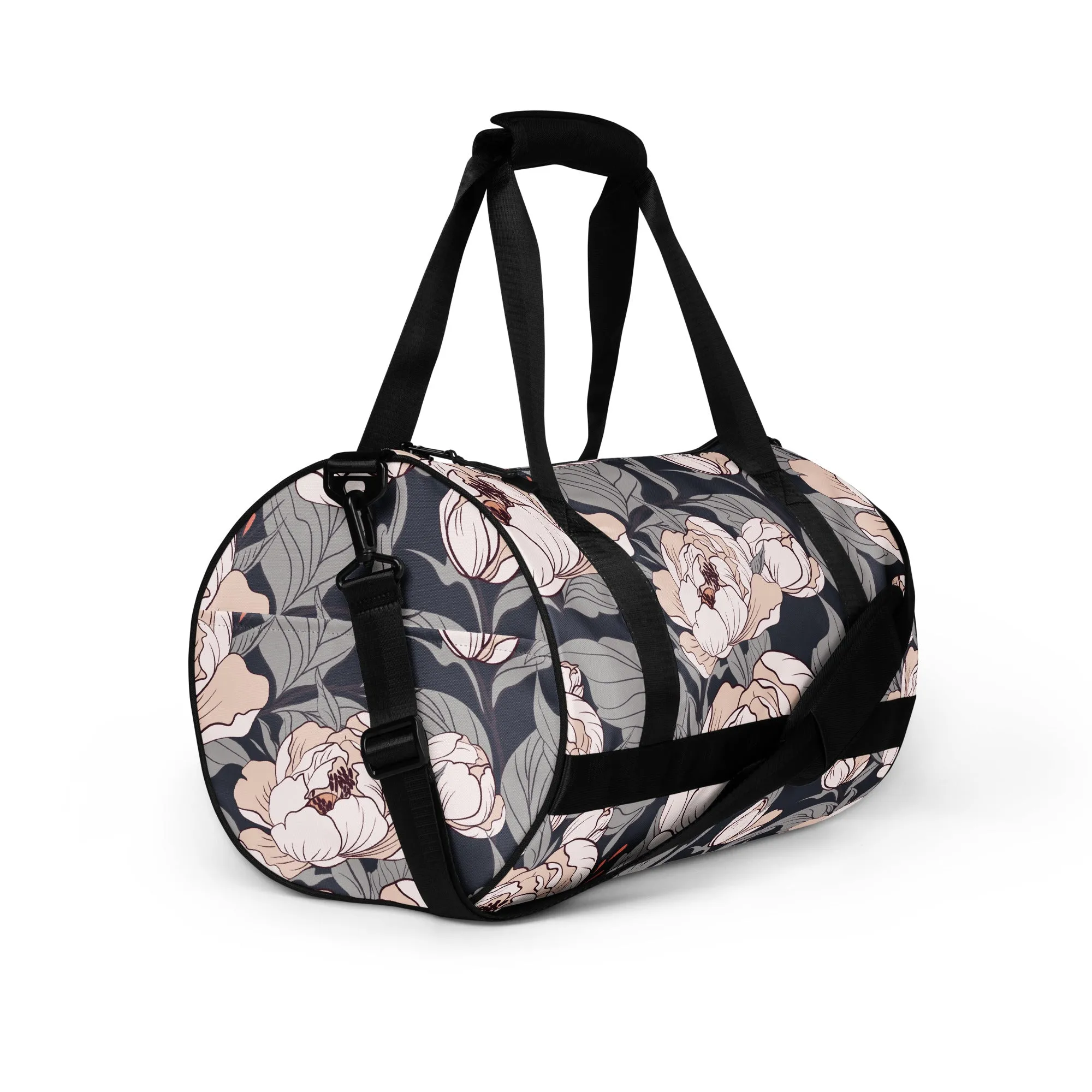 Flower Painting Pattern - Sustainably Made Gym Bag