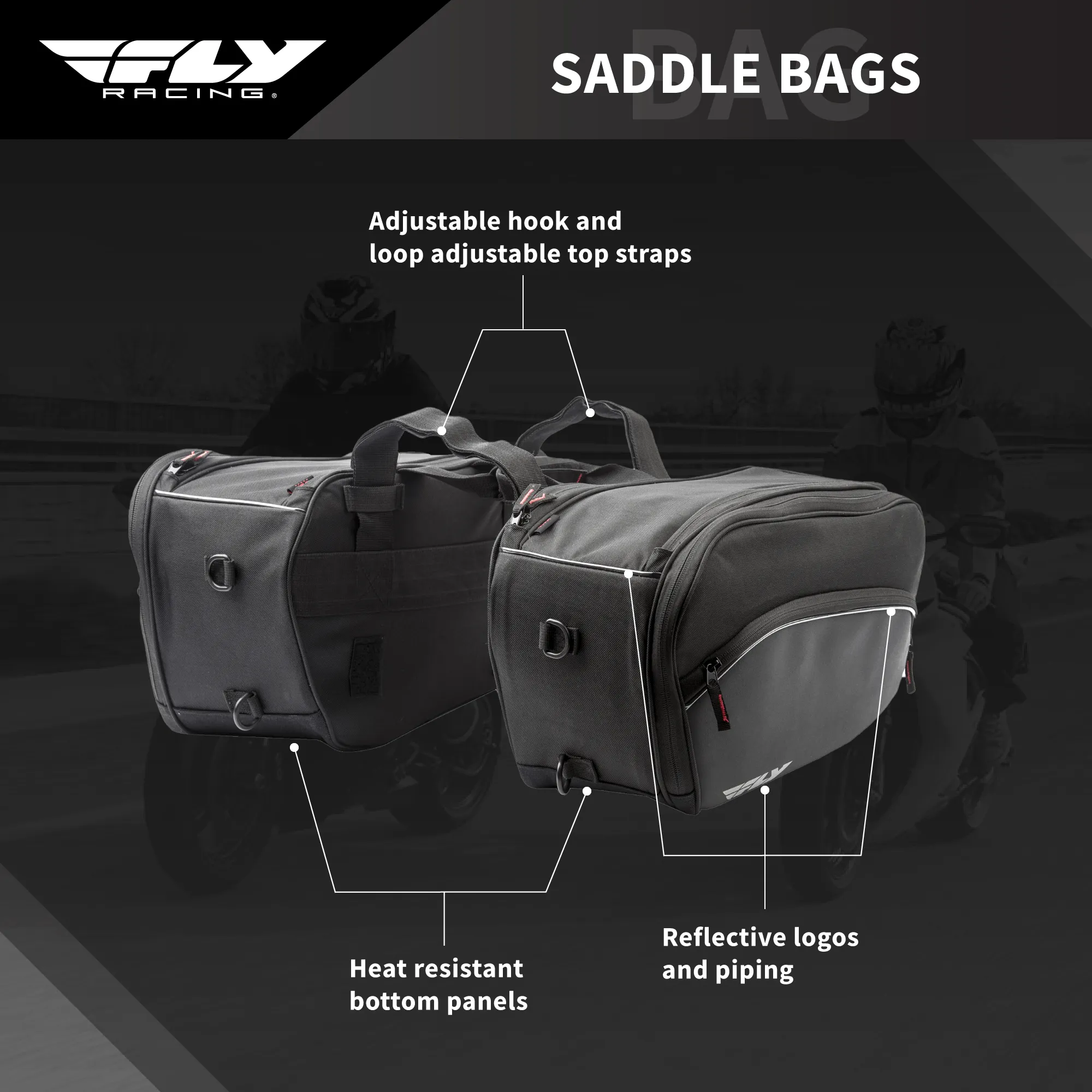FLY RACING #6245 479-10~400 Saddle Bags