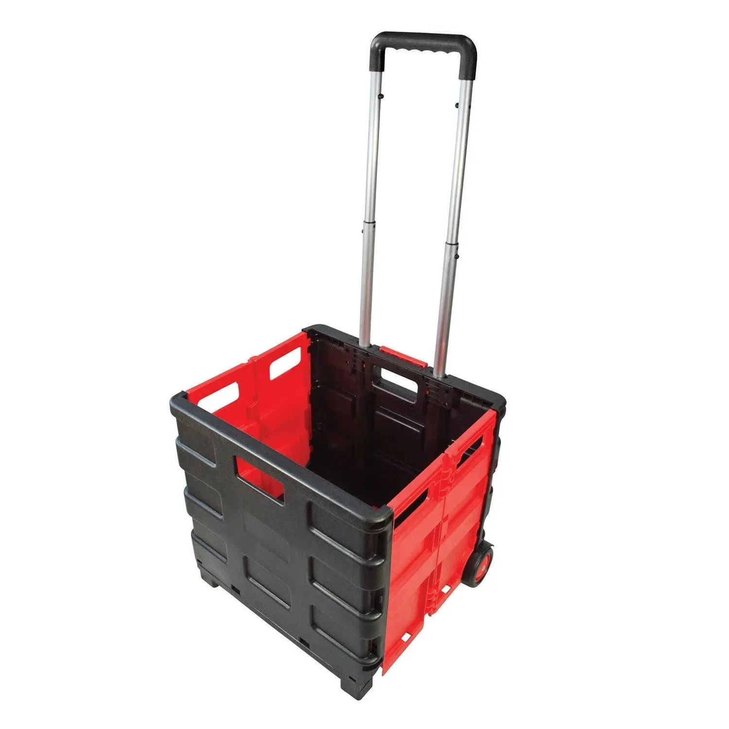 Folding Shopping Trolley Cart Rolling Car Boot Foldable Storage Box Large 35kg