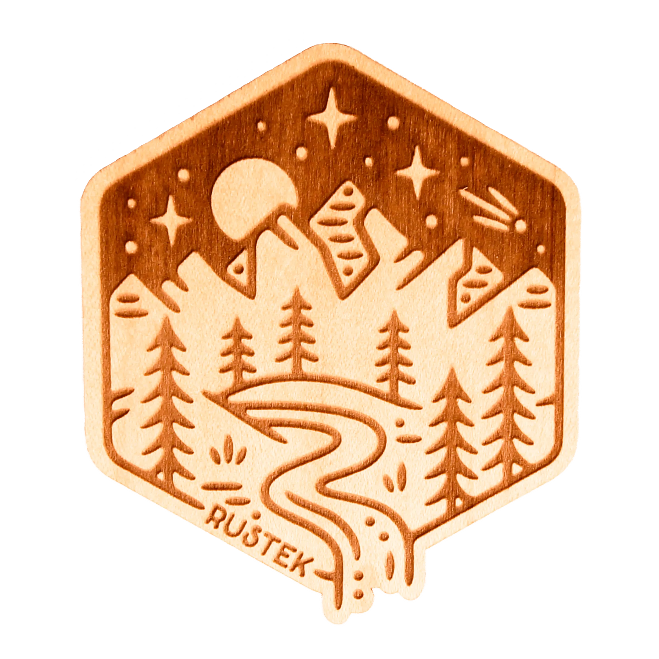 Foothill Falls Wood Sticker