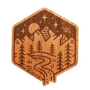 Foothill Falls Wood Sticker