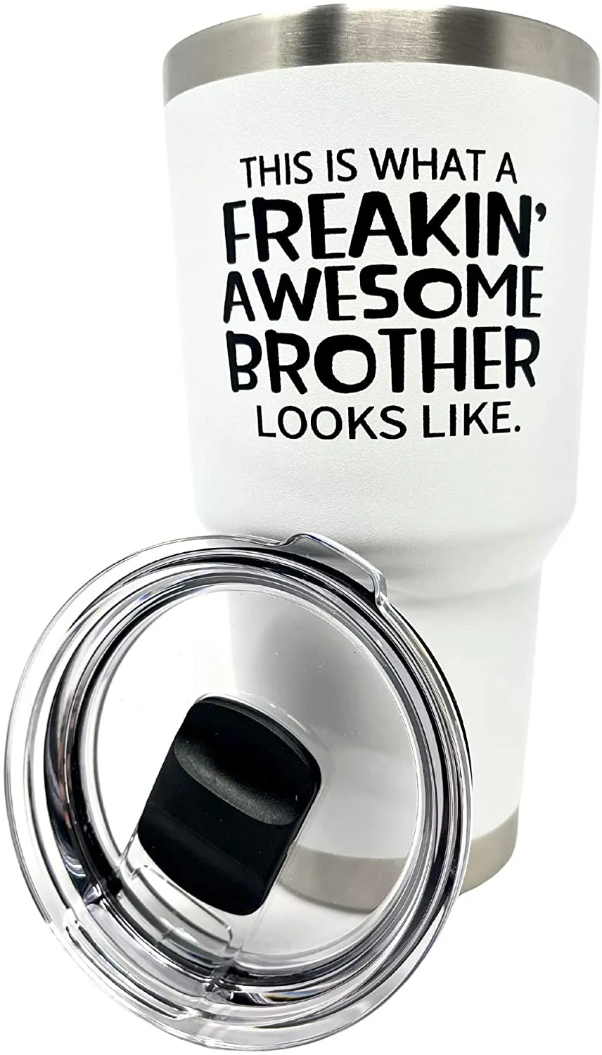 Freakin' Awesome Uncle White 30 oz Tumbler