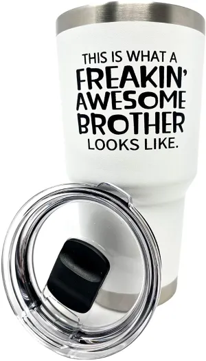 Freakin' Awesome Uncle White 30 oz Tumbler