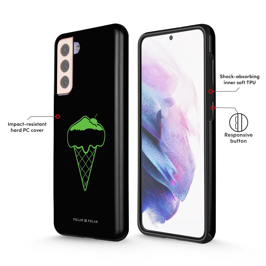 Fujisan Black Ice Cream - Samsung Galaxy S21 Plus 5G Case