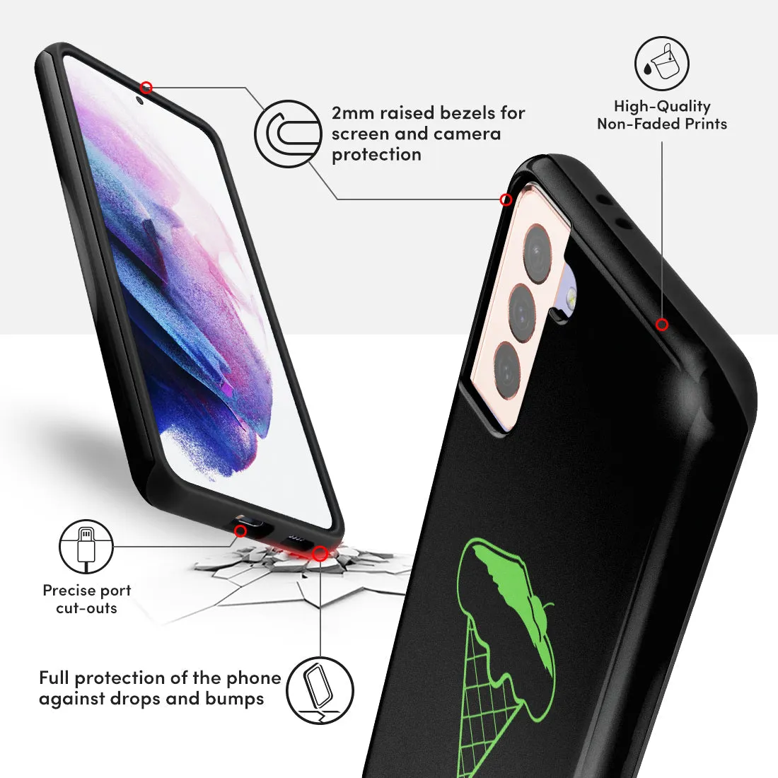 Fujisan Black Ice Cream - Samsung Galaxy S21 Plus 5G Case