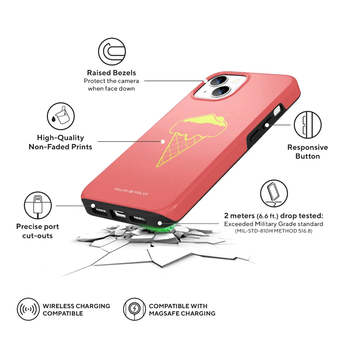 Fujisan Coral Ice Cream Custom - iPhone 13 Case