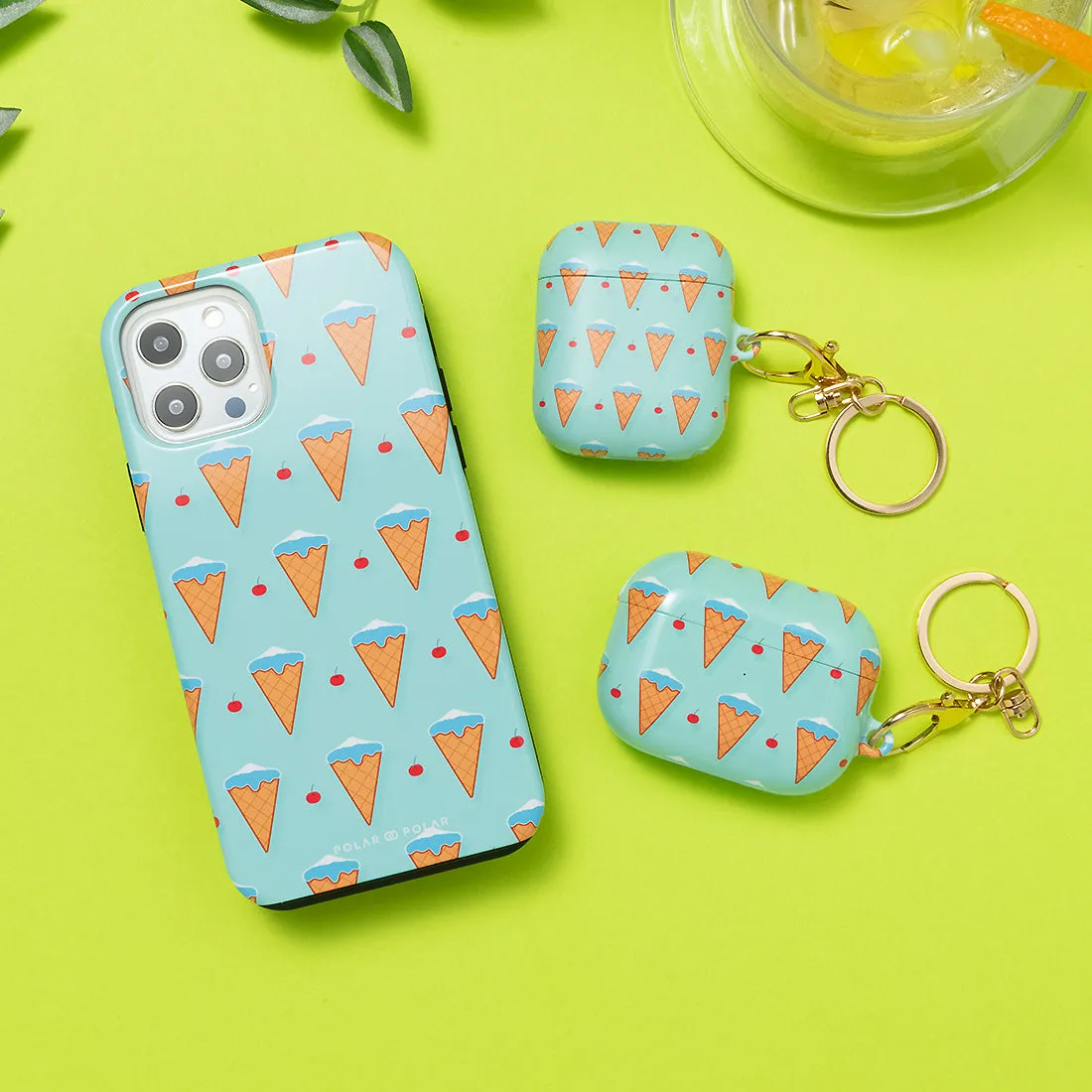 Fujisan Lake Blue Ice Cream Custom - iPhone 11 Pro Case