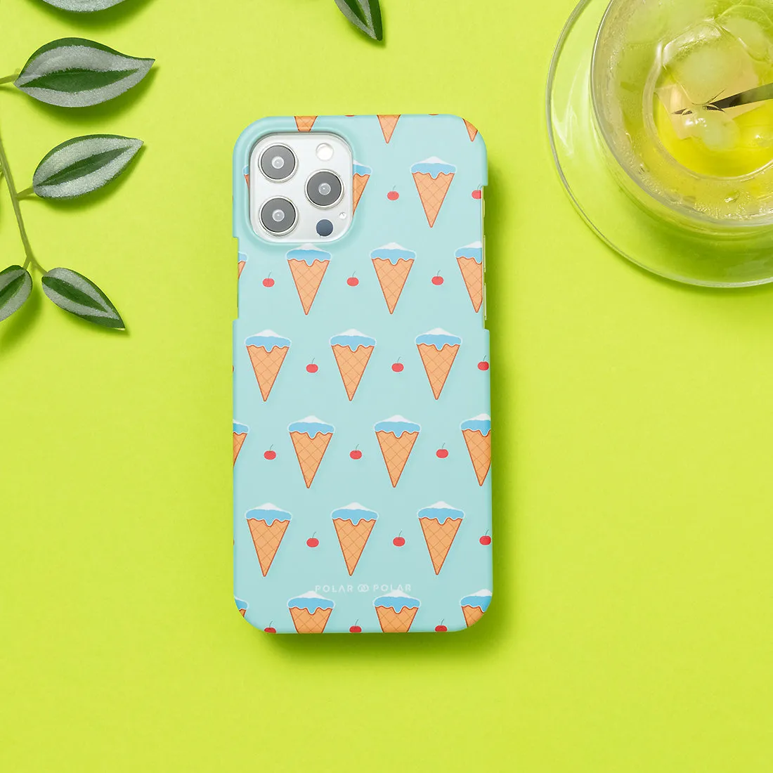Fujisan Lake Blue Ice Cream Custom - iPhone 11 Pro Case