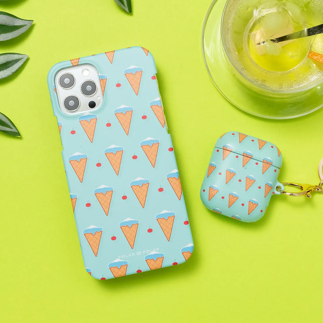 Fujisan Lake Blue Ice Cream Custom - iPhone 11 Pro Case