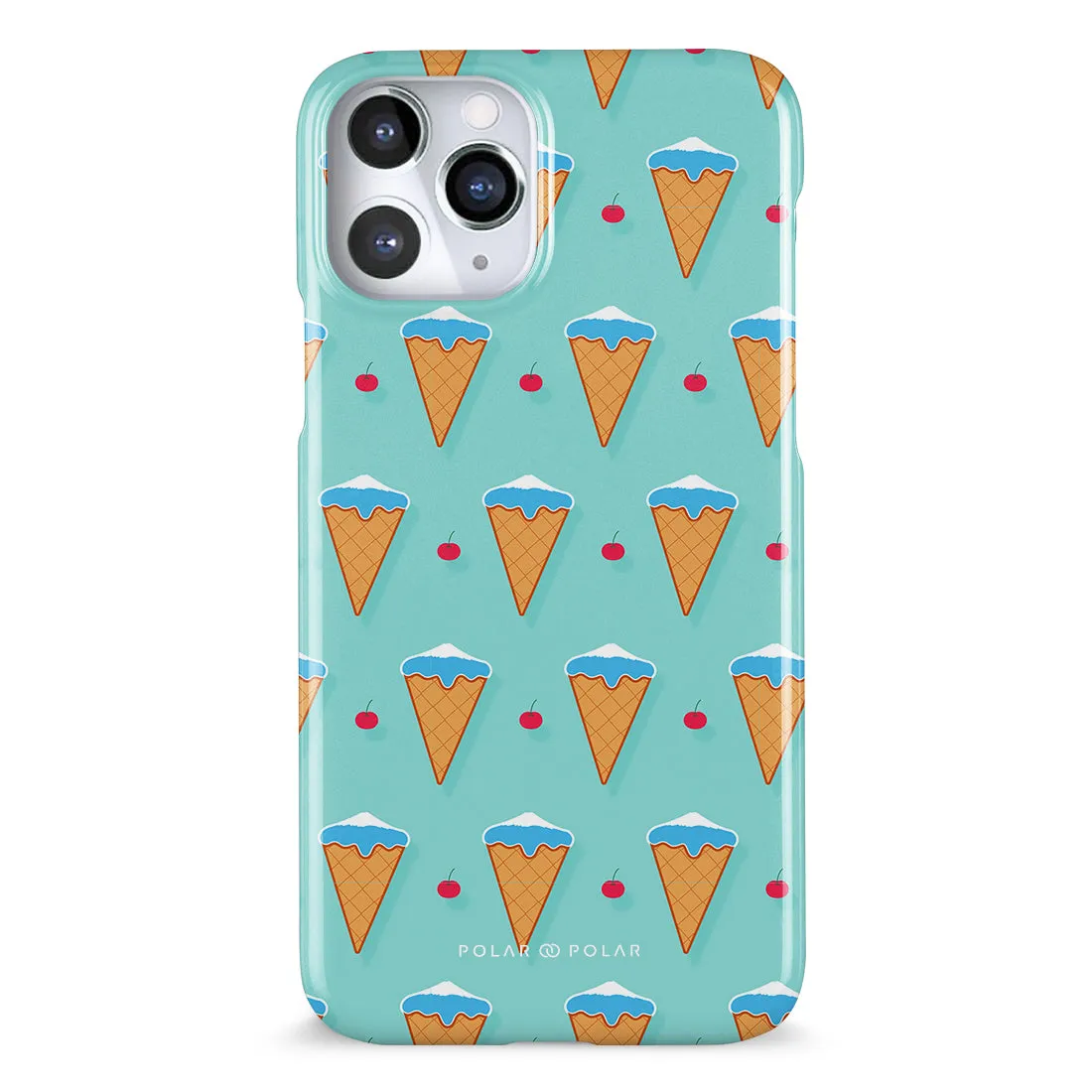 Fujisan Lake Blue Ice Cream Custom - iPhone 11 Pro Case