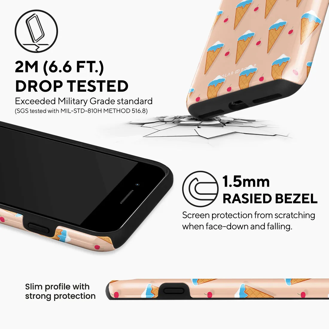 Fujisan Peach Ice Cream Custom - iPhone 8 Plus/7 Plus Case