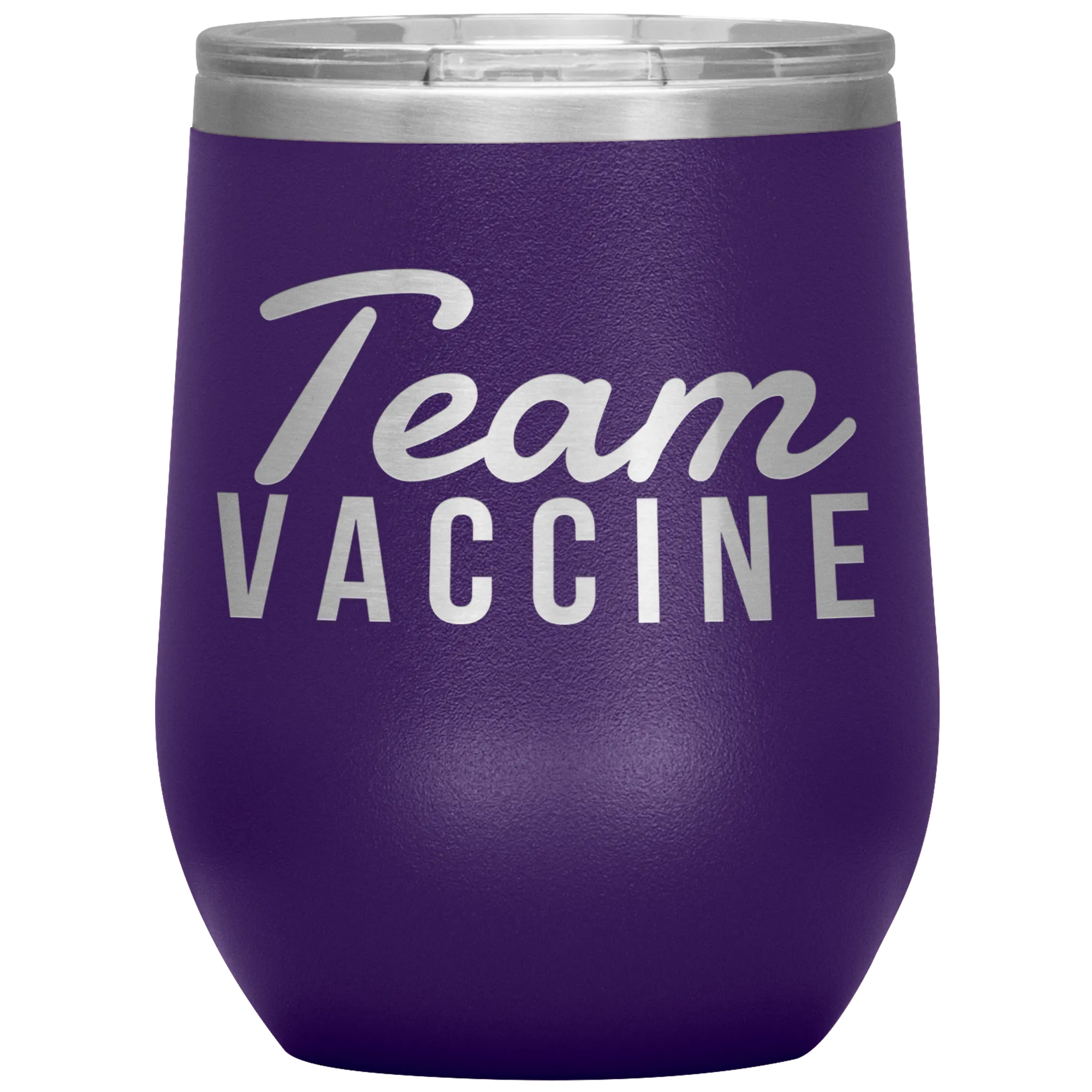 Funny Nurse Tumbler Team Vaccine Stemless Insulated Travel Wine Cup BPA Free 12oz
