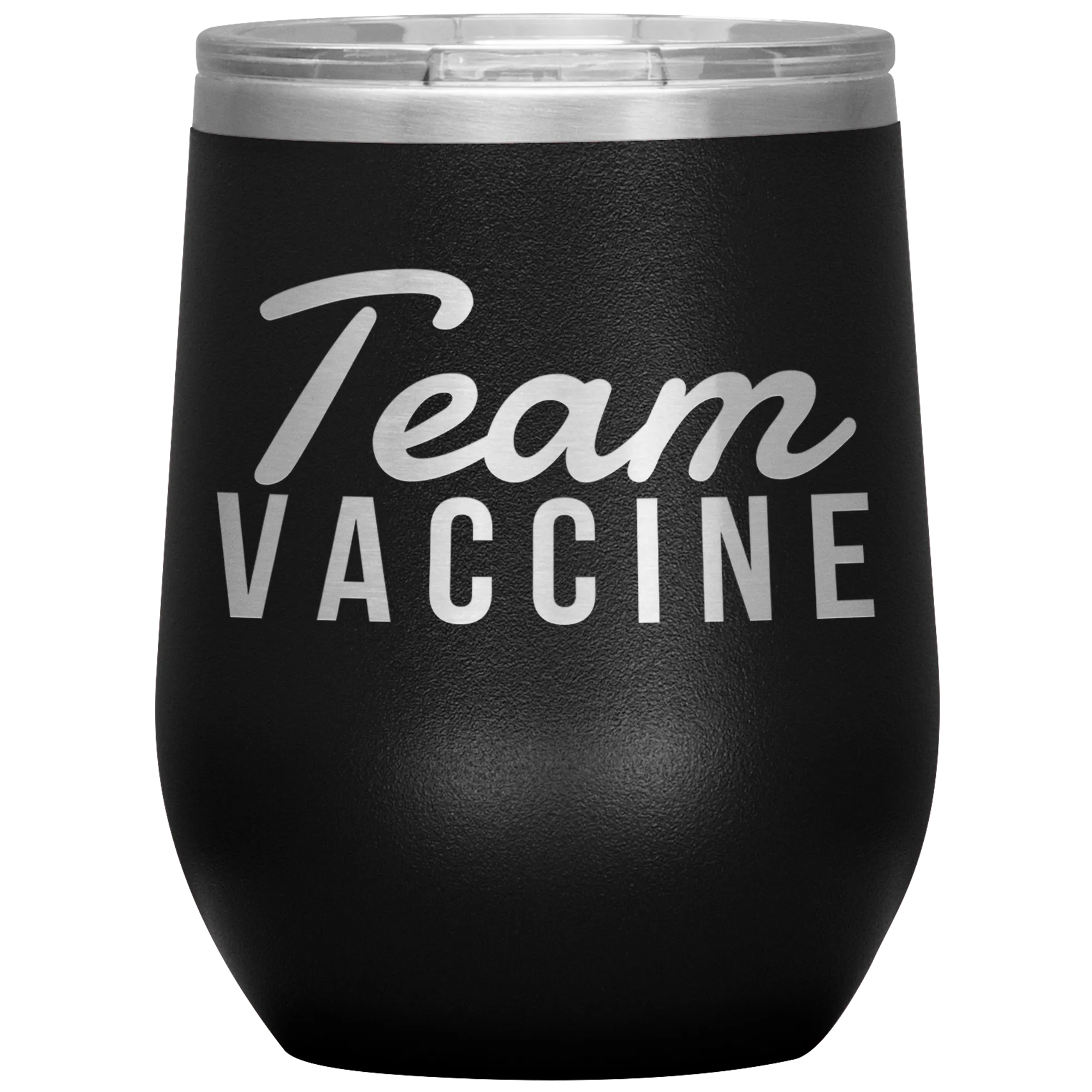 Funny Nurse Tumbler Team Vaccine Stemless Insulated Travel Wine Cup BPA Free 12oz