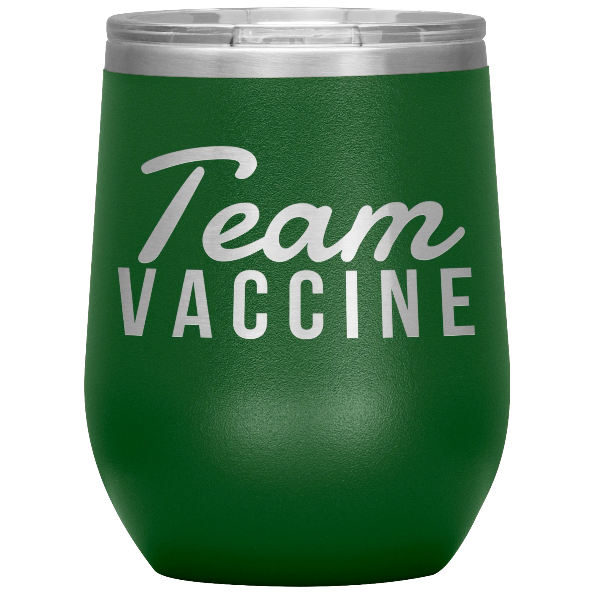 Funny Nurse Tumbler Team Vaccine Stemless Insulated Travel Wine Cup BPA Free 12oz