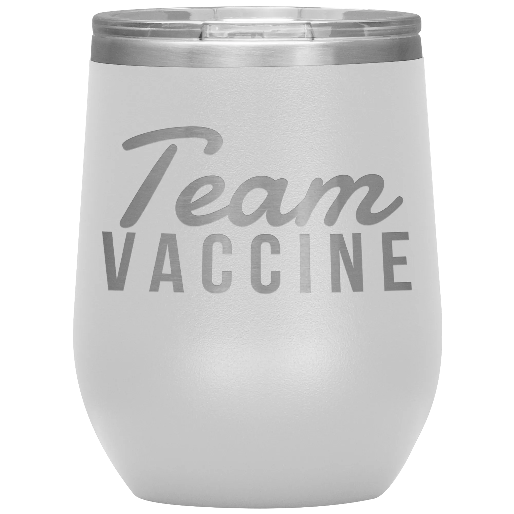 Funny Nurse Tumbler Team Vaccine Stemless Insulated Travel Wine Cup BPA Free 12oz