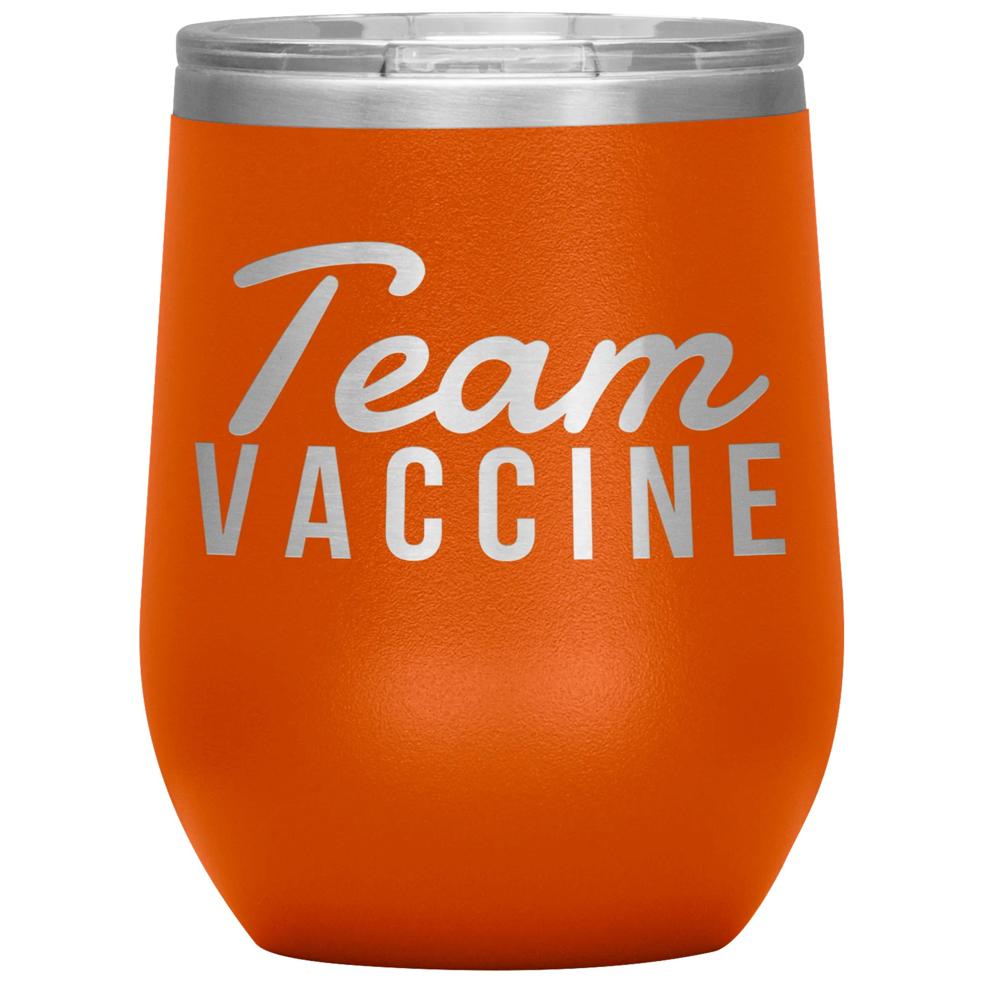 Funny Nurse Tumbler Team Vaccine Stemless Insulated Travel Wine Cup BPA Free 12oz