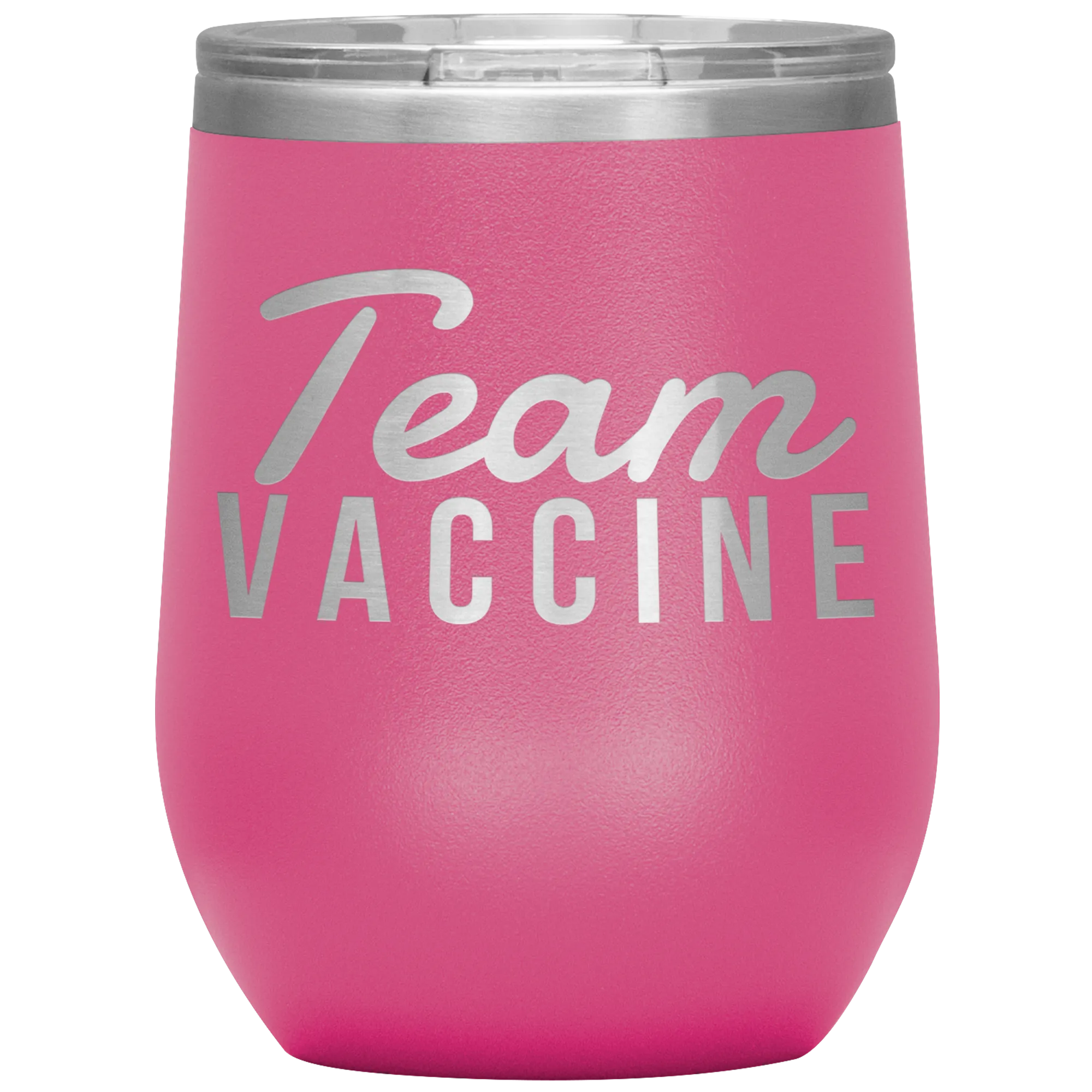 Funny Nurse Tumbler Team Vaccine Stemless Insulated Travel Wine Cup BPA Free 12oz