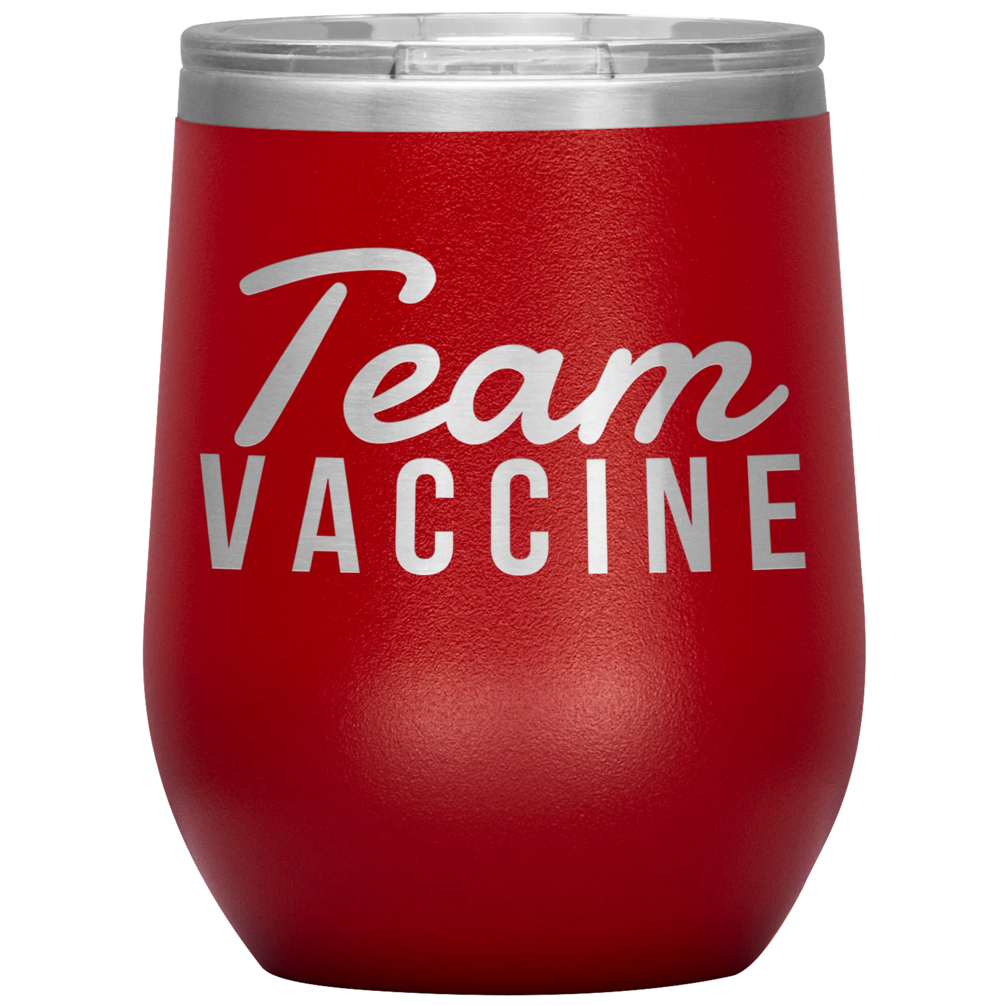 Funny Nurse Tumbler Team Vaccine Stemless Insulated Travel Wine Cup BPA Free 12oz