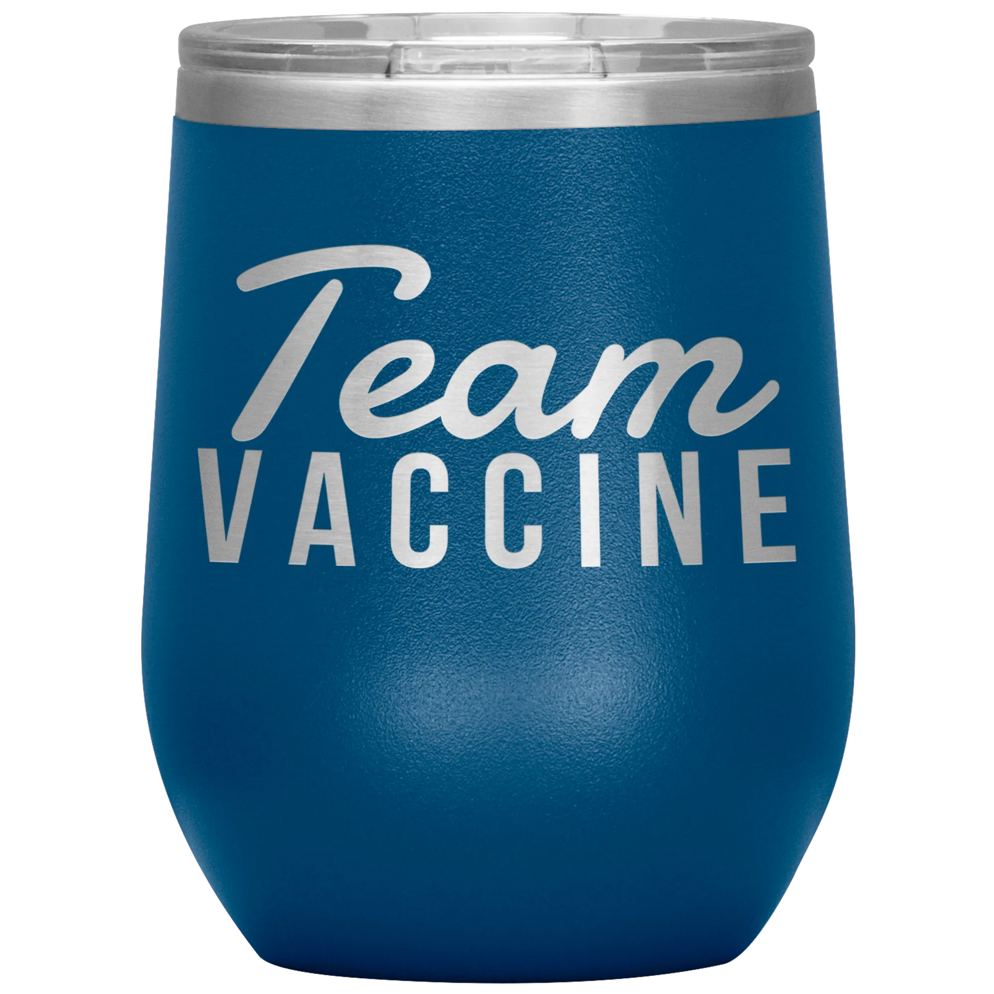Funny Nurse Tumbler Team Vaccine Stemless Insulated Travel Wine Cup BPA Free 12oz