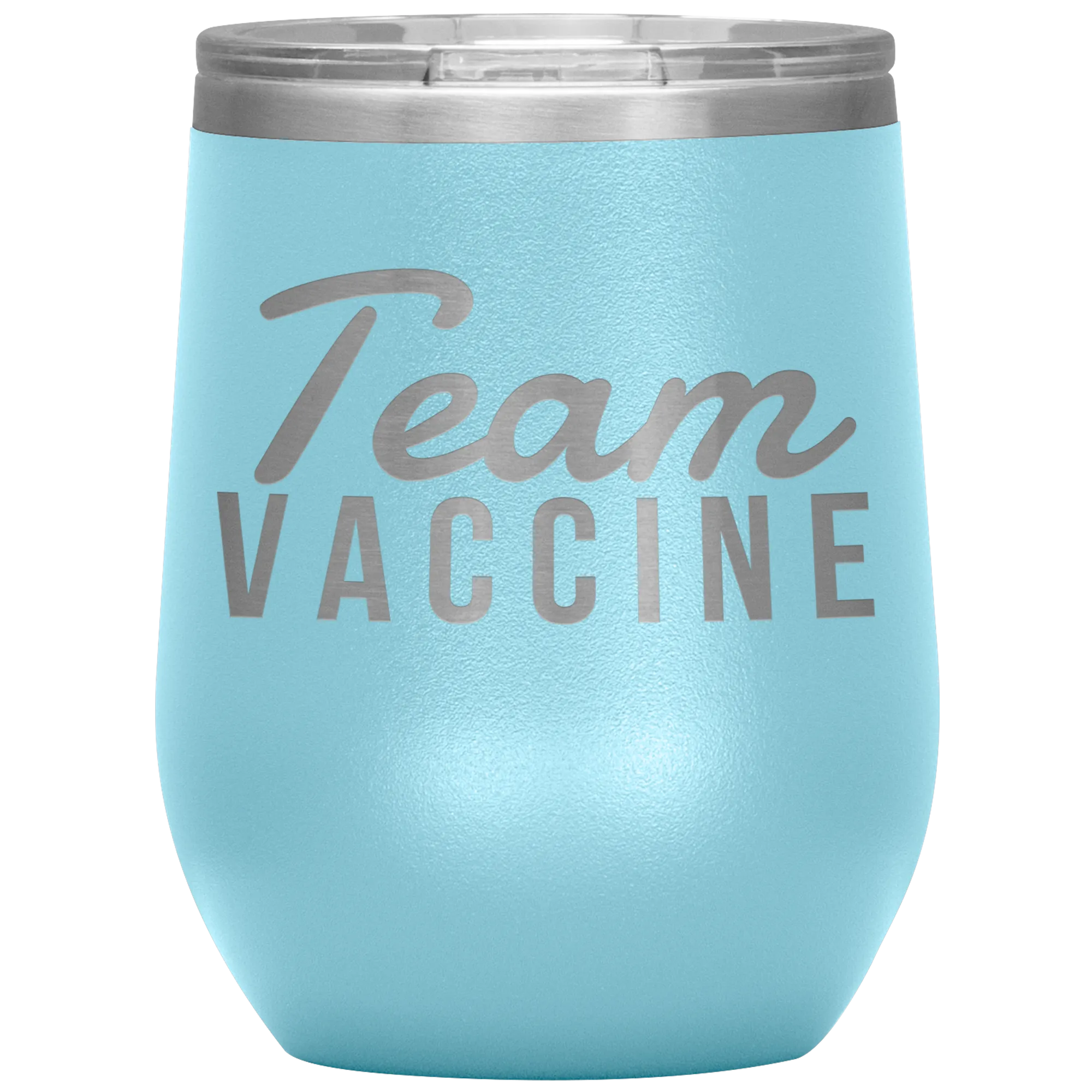 Funny Nurse Tumbler Team Vaccine Stemless Insulated Travel Wine Cup BPA Free 12oz