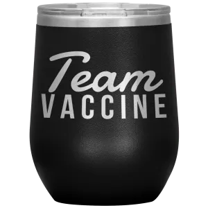 Funny Nurse Tumbler Team Vaccine Stemless Insulated Travel Wine Cup BPA Free 12oz