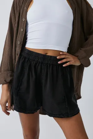 Get Free Poplin Pull On Black