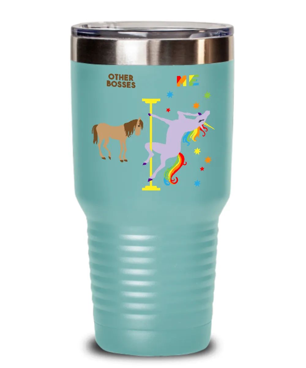 Gift For Boss Rainbow Unicorn Mug Cute Insulated Drink Tumbler Travel Coffee Cup