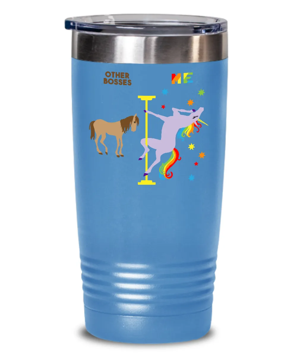 Gift For Boss Rainbow Unicorn Mug Cute Insulated Drink Tumbler Travel Coffee Cup