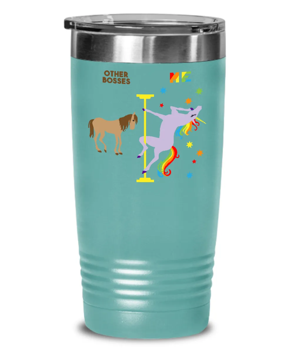 Gift For Boss Rainbow Unicorn Mug Cute Insulated Drink Tumbler Travel Coffee Cup
