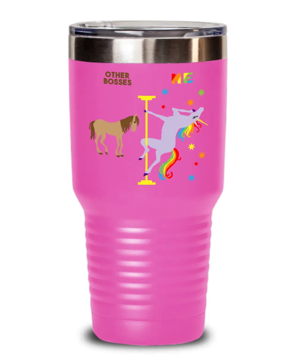 Gift For Boss Rainbow Unicorn Mug Cute Insulated Drink Tumbler Travel Coffee Cup