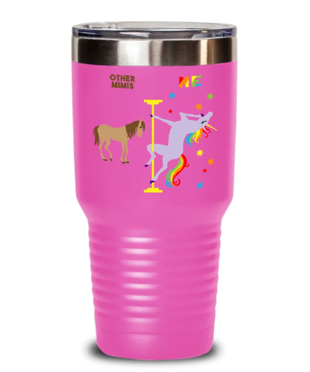 Gift For Mimi Rainbow Unicorn Mug Cute Insulated Drink Tumbler Travel Coffee Cup