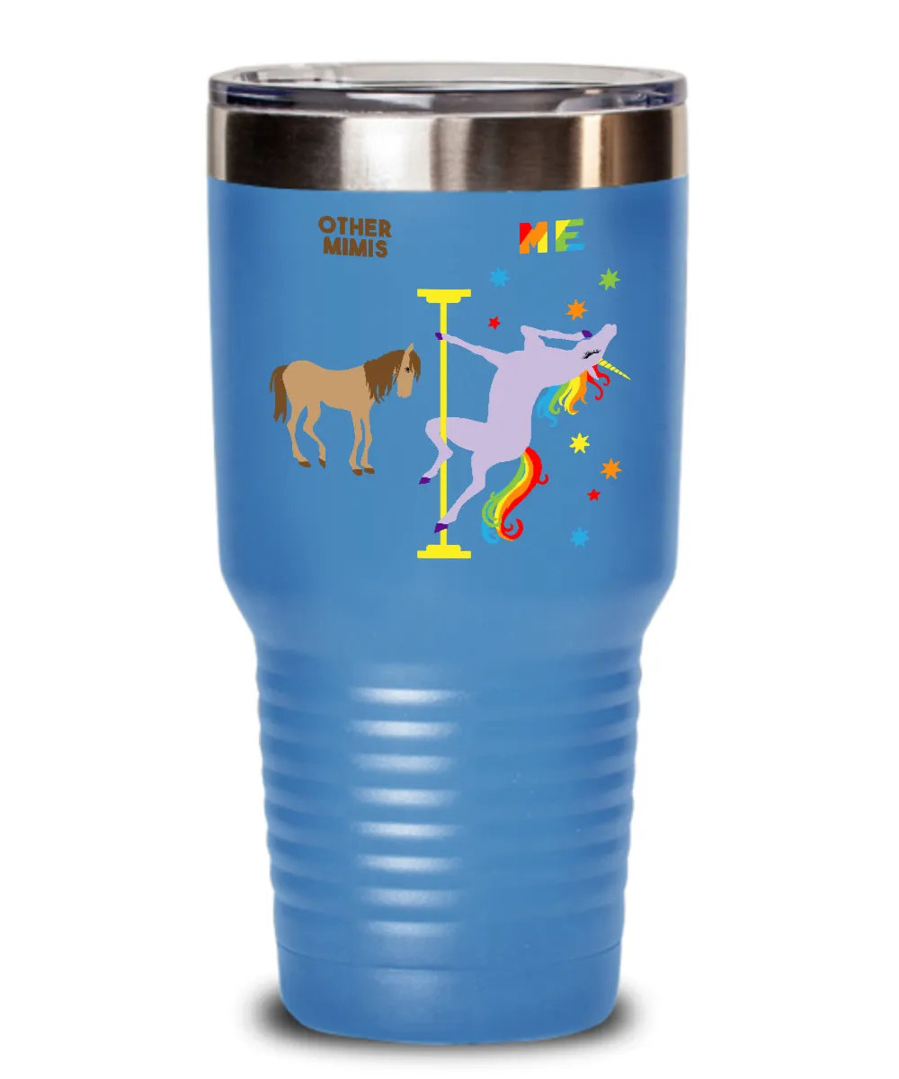 Gift For Mimi Rainbow Unicorn Mug Cute Insulated Drink Tumbler Travel Coffee Cup