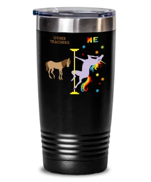 Gift For Teacher Rainbow Unicorn Mug Cute Insulated Drink Tumbler Travel Coffee Cup