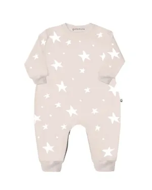 günamüna Fleece Jumpsuit Wonky Stars Blush (Min. of 2, multiples of 2)