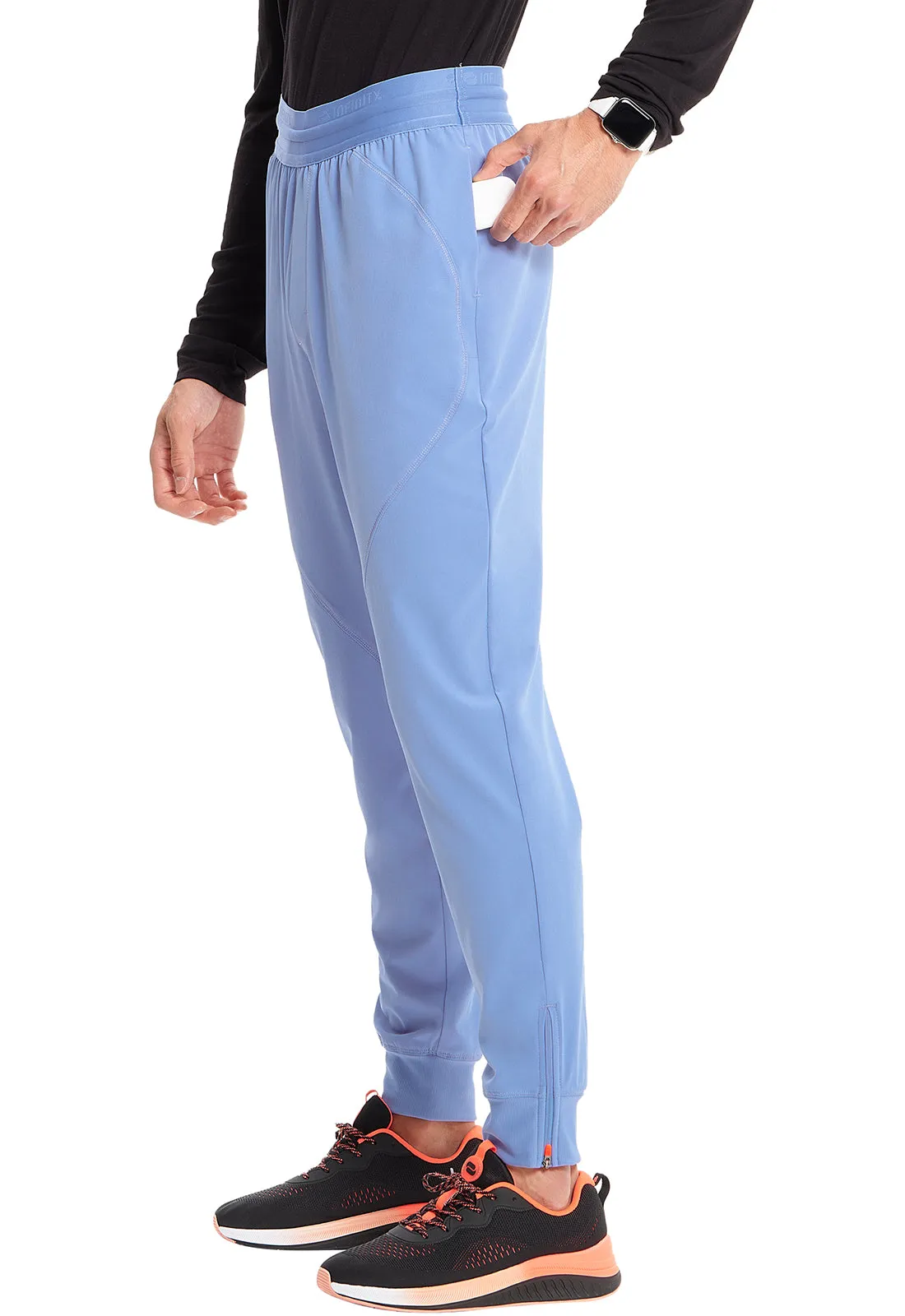 GNR8 IN204A Men's Mid Rise Jogger Ciel