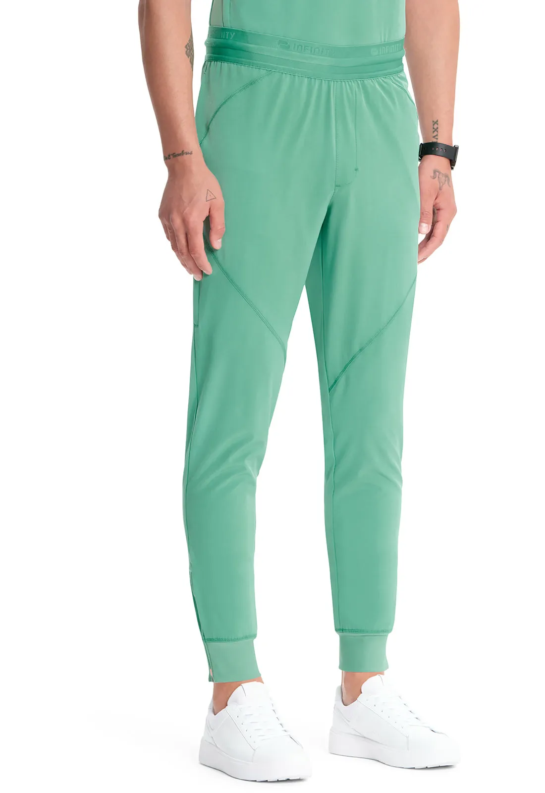GNR8 IN204A Men's Mid Rise Jogger Matcha Latte