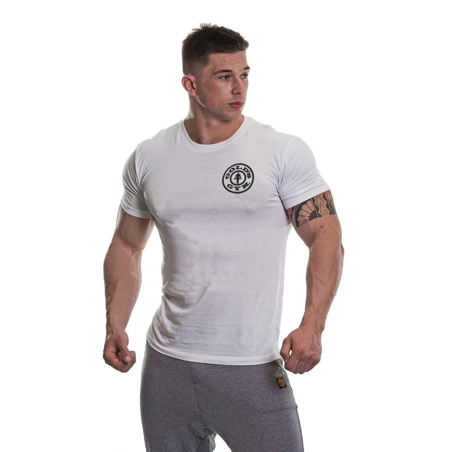 Golds Gym Basic T-Shirt - White/Black