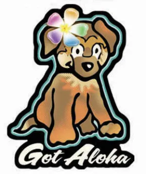 Got Aloha Dog Decal