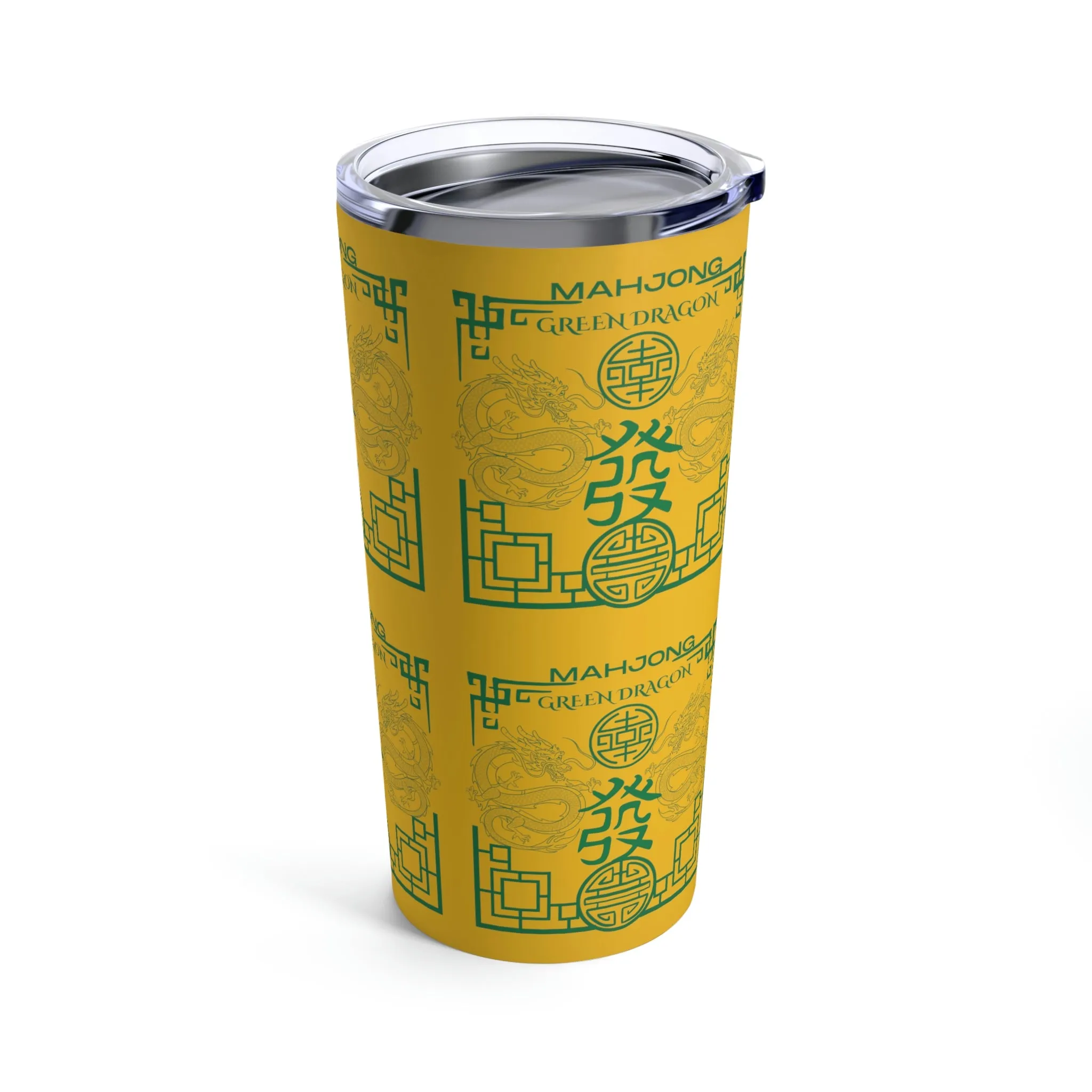 Green Dragon Mahjong Tumbler 20oz