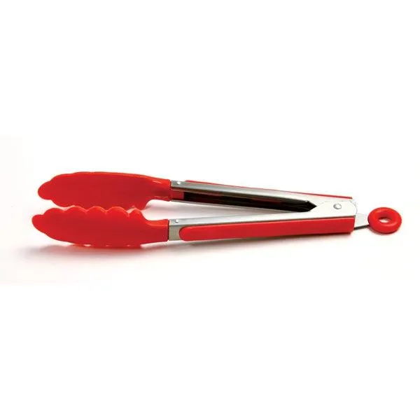 GRIP-EZ 9" TONGS WITH NYLON, RED