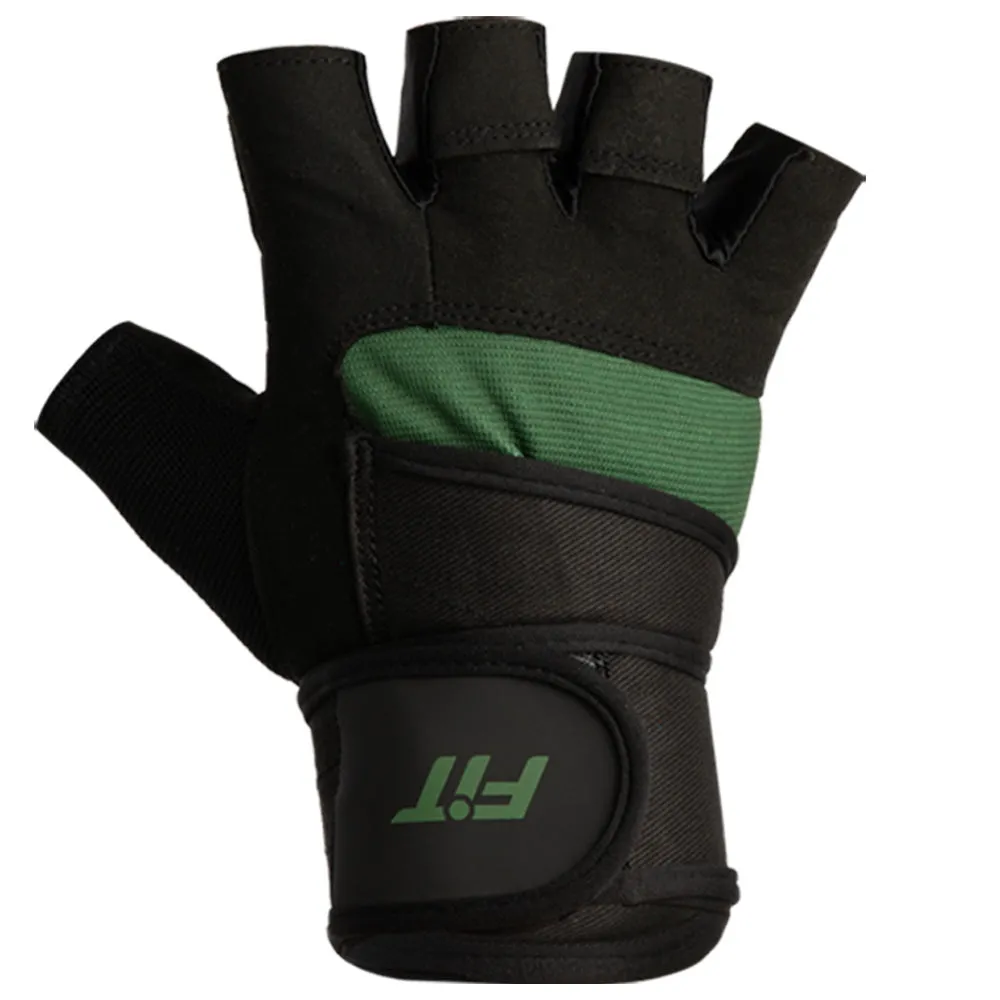 Guantes Cortos Jungle Negro Verde