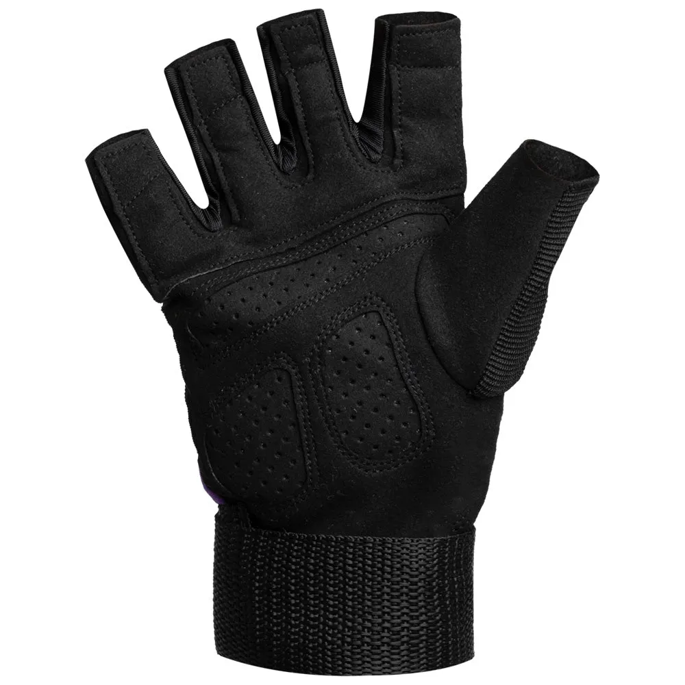 Guantes de Gimnasio Negro Morado