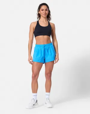 Gym   Coffee Contender Race Short (Womens) - Cobalt