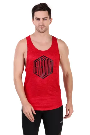 Gym Stringer Vest For Men (Red)