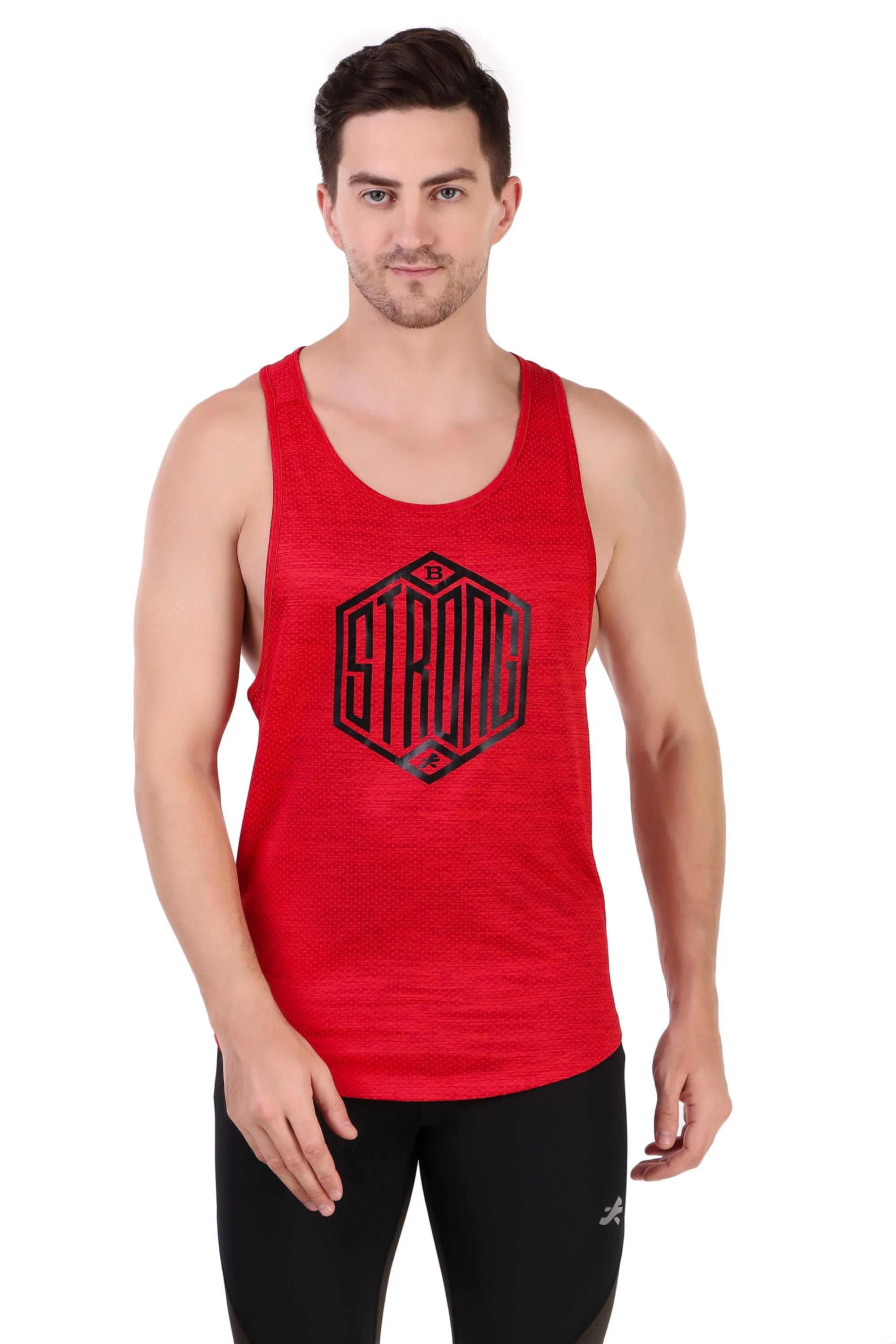 Gym Stringer Vest For Men (Red)