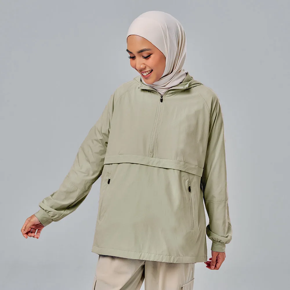 Half Zip Parka - Mint