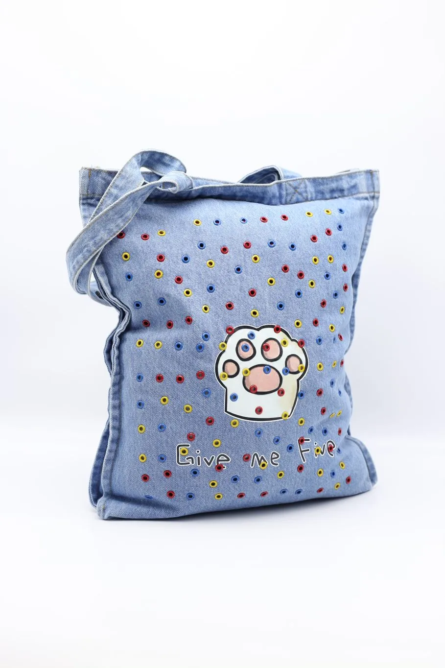 Handmade recycled denim bag