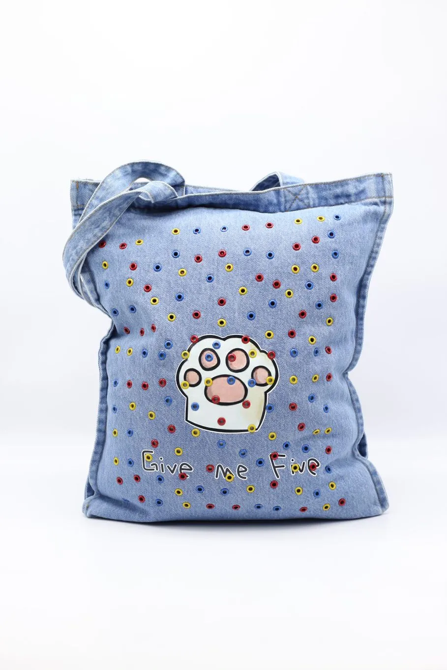 Handmade recycled denim bag